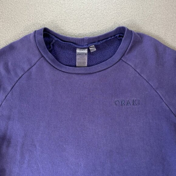 Oraki Womens Sweater M Purple Recycled Material Pullover Minimalist Eco Friendly - Picture 2 of 14